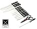 14 Piece Knife Set Chef Knife, Bread Knife, Carving Knife, Utility Knife, Paring Knife, Steak Knife, Scissors Cutlery Set For Chefs, Cooks, Commercial Kitchens, Homes, Culinary Schools Platinum UMD