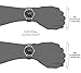 SONGDU Men's Day Date Dress Watches Black with Roman Numeral and Leather Strap