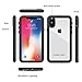 ORDTBY iPhone Xs/iPhone X Waterproof Case, Underwater Full Sealed Cover IP68 Certified for Waterproof Snowproof Shockproof and Dustproof with Built-in Screen Protector for iPhone X/Xs (Black, 5.8inch)