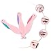 3 Pcs Eyebrow Razor Facial Hair Razor, Stainless Steel Eyebrow Shaper Security Design, Foldable Eyebrow Trimmer Facial Hair Remover for Women