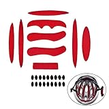 YiiYYaa 27 Pcs/Set Helmet Padding Kit Bicycle Replacement Universal Foam Pads Set Universal Airsoft Helmet EVA Pads for Bike Motorcycle Cycling Helmet [US Stock]