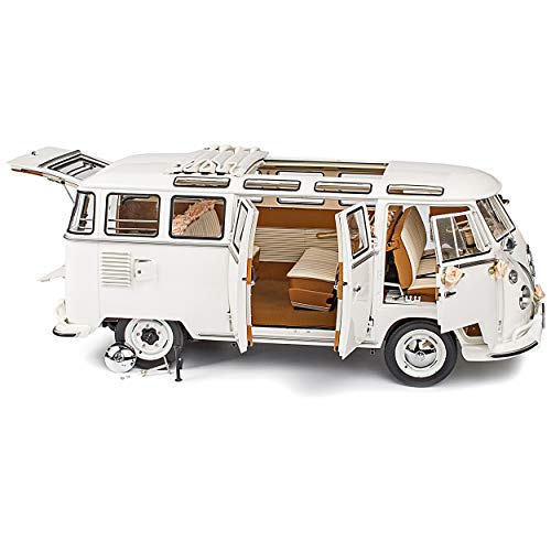 Sun Star Volkwagen T1 Weiss Hochzeit Edition Samba Bully Bus 1950-1967 1/12 Modell Auto mit individiuellem… – Bild 5