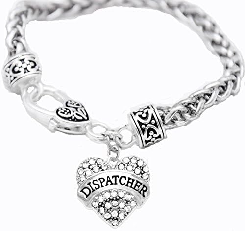 Dispatcher Crystal Heart Bracelet, Safe-Nickel, Lead &amp; Cadmium Free!