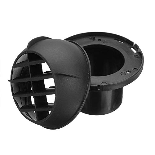 blue--net Car Heater Duct Warm Air Vent Outlet,Dashboard AC Heater Air Vent Duct Chrome Air Vent Outlet 60mm