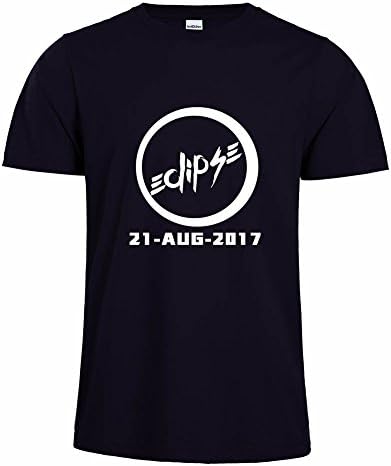 Glow-In-The-Dark，Total Solar Eclipse 2017 T-shirt，USA 8.21.2017 (XXL, Black)