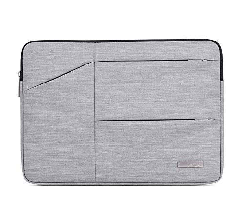 Zippered 13 inch Notebook Laptop Carrying Sleeve Cover Breifcase for Microsoft Surface Pro 7 / X / 6 12.3 / HP Elite x2 G4 13/12.3 / Chuwi UBook Pro 12.3 (Gray)