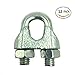 BRUFER Wire Rope Clamp Clip for Cables Zinc Plated - 5/16
