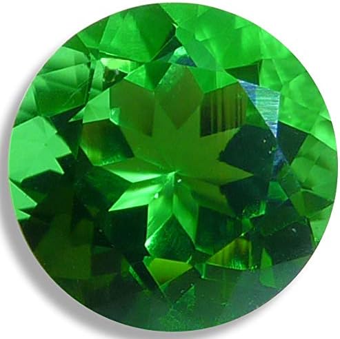 OptimaGem Lab Helenite Grass Green Round 4mm-12mm Loose Gemstones (10mm)