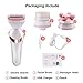 Ladies Electric Shaver Electric Razor Bikini Trimmer,3 in 1 Facial Cleansing 3D Face Massager Waterproof Electric Razor Use Wet or Dry for Leg, Underarm, Bikini Line, Facial Cleansing,Massage