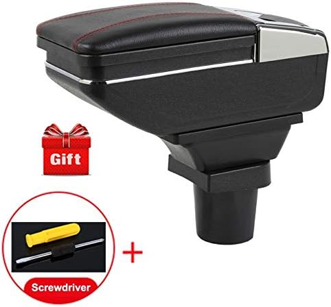 QCFSXWDDX For Toyota Yaris Vitz Hatchback 2006 2011 Car Armrest Box Center Storage Box With Cup Holder Ashtray Arm Rest Rotatable