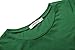 HIKA Women's Casual Elegant A Line Short Cap Sleeve Round Neck Dress (Medium, Deep Green)