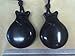 Pair Flamenco Castanets Black fiberglass AMATEUR model -SIZE 4- Includes a carrying case
