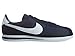 Nike Men's Cortez Basic Nylon Obsidian/White/Mtllc Slvr Casual Shoe 10