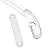 HOUSE DAY Household Mall 3.7 inch 100pcs Clear P-Grab Non-Slip Hanger Grips Rubber Strips Closet Accessories Shoulder Shaper Holder