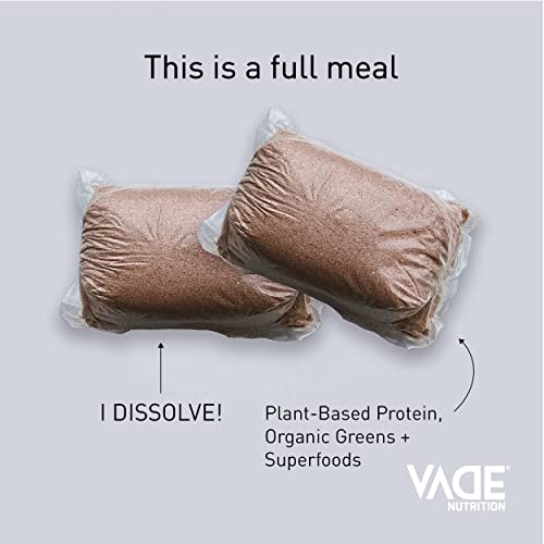 Vade Nutrition Dissolvable PlantBased Meal Replacement Packs Chocolate OnTheGo, 100