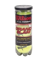 Wilson Tennis Balls WRT1043 Paquete de 3 pelotas de tenis Grand Slam