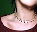 Women Sexy Sequins Choker Necklace Short Star Pendant Jewelry Chains (Gold color)
