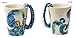 Komiikka Ceramic 3D Octopus Coffee Mug with Tentacle Handle Color Blue