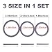 Silicone Cock Ring Penis Ring for Men Stronger Erections, Super Soft Dick Loops Set for Couples Lover Extra Stimulation Sex Toy Sexual Gift (3 in 1 - Grey)