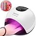 UV Nail Lamp, 80W UV Led Nail Lamp, Nail Dryer Light Curing Lamp with Timer/Sensor for Led UV Gel Nail Polish Nail Art Manicure Tools