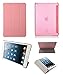 Bear Motion Premium Folio Case with Stand for Apple iPad Mini (Support Smart Cover Function) (iPad Mini, Pink)