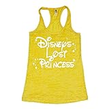 Disney's Lost Princess Women's WHITE INK Burnout Tank Top