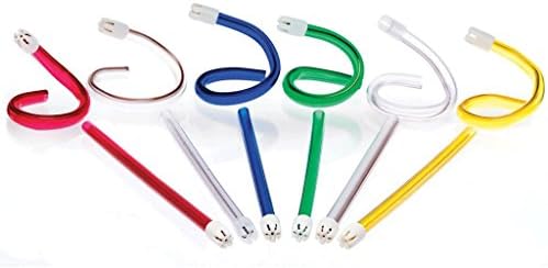 Bosworth 1662216 Flexo Saliva Ejector, Blue with White Fixed Tips (Pack of 100)