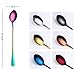 NewKelly Colorful Long Handle Spoon Flatware Coffee Drinking Tools Kitchen Gadget (Multicolor)