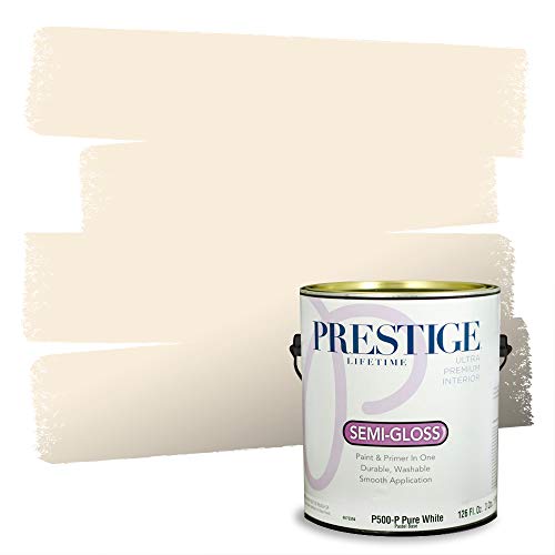 PRESTIGE Paints P500-P-900BM Interior Paint and Primer In One Semi-Gloss Compar…