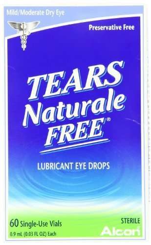 Tears Naturale Free Lubricant Eye Drops, 60 Single-Use Vials (Pack of 2)