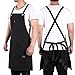 YJH Heavy Duty Canvas Work Apron with Tool Pockets.Tool Aprons for Men and Women.Adjustable Cross-Back Straps.M to XXL.