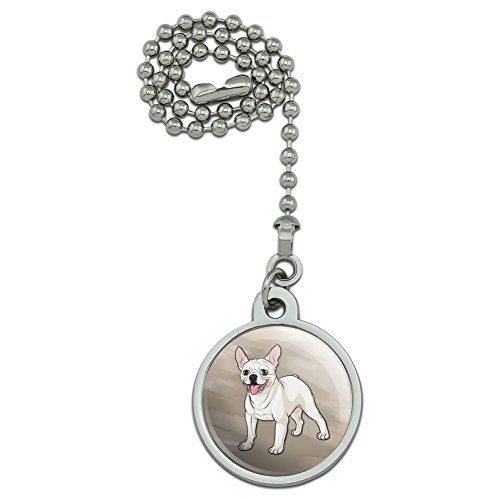 GRAPHICS & MORE French Bulldog Smiling Pet Dog Ceiling Fan and Light Pull Chain