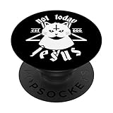 Not Today Jesus Design Satanic Cat Pentagram 666