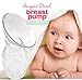 Silicone Breastfeeding Manual Breast Pumps MpingT Milk Pump-Manual Breast Milk Pump for Hands Free & Gentle Suction - Lid Included - 100% Food Grade Silicone