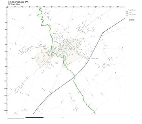 Shippensburg Zip Code Map Zip Code Wall Map Of Shippensburg, Pa Zip Code Map Not Laminated: Office  Products
