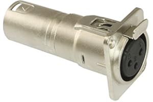 MCSPROAUDIO XLR Female to XLR Male Pass Through Panel Mount Jack