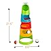 Rainbow Stacker Roll & Swirl Ball Ramp Toddler Toy By Zig Zag Kid - Includes 5 Layers PLUS 3 Large Rolling Balls