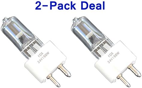 2pcs 24V 150W FDS DZE Replacement Bulb RSE-52 For PELTON &amp; CRANE SPIRIT FIBER OPTIC HANDPIECE - Weil Dental S2000 S90 SUNLIGHT - NCR 400 455PCMI 456-900 800 900 Microfilm – Orbitec 130673 H64643OS