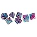 Yiotfandoll 7PCS Polyhedral Dice Two Colors 16mm D20 D12 D10 D8 D6 D4 for Dungeons and Dragons DND RPG MTG Table Games Purple Blue