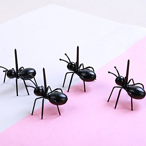 image for 36 Pcs Ant Food Picks,Hapy Shop Animal Fruit Toothpicks Reusable Desse