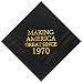 Crisky 50th Birthday Disposabel Napkins Black and Gold Dessert Beverage Cocktail Cake Napkins 50th Birthday Decoration Party Supplies, Making America Great Since 1970, 50 Pack 4.9"x4.9" Folded primary