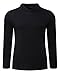 PODOM Men's Long Sleeve Pullover Hoodies T Shirt Casual Sweatshirt V Neck Tops Jersey Sweater