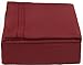 CGK Linens Queen 6 Piece Sheet Set - Cooling Sheets for Hot Sleepers - Hotel Luxury Bedding Set with 8-16 Inch Deep Pockets - 1 Flat & 1 Fitted & 4 Pillowcases - Soft, Comfy & Wrinkle Free - Burgundy