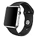 Apple Watch Band, Creazy Sports Silicone Bracelet Strap Band for 42mm Apple Watch (Black)