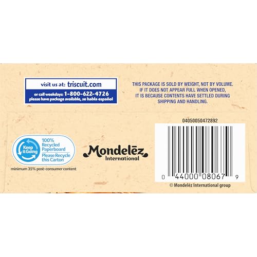 TRISCUIT EVERYTHING WHOLE GRAIN WHEAT CRACKERS, LUNCH SNACKS, SNACK CRACKERS, 8.5 OZ