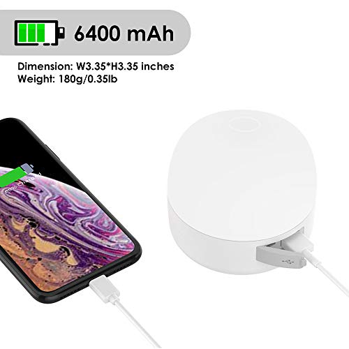 Siivton Camping Lantern, Rechargeable Tent Light & Power Bank 6400mAh, LED Camping Tent Light - 4 Lighting Modes, Ideal for Camping, Bedroom Light, Backpacking and Kids' Adventure Activities