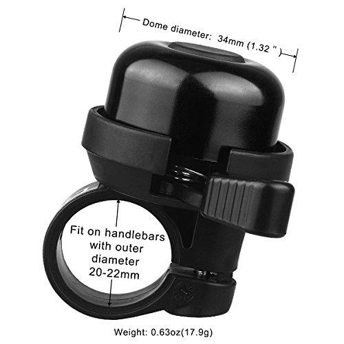 image for Eligara Ding-Dong Bike Bicycle Bell Double-Ring Loud Crisp Clear Sound