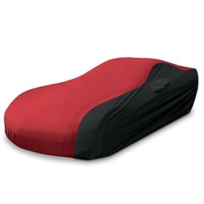 C5 Corvette Ultraguard Car Cover for Indoor/Outdoor Protection Red/Black - NEW & IMPROVED FABRIC!