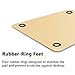 Nulaxy Aluminum Mouse Pad Non-Slip Rubber Base and Micro Sand Blasting, Gold