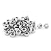 uxcell Metric M5x0.8mm Stainless Steel Finished Hex Nut Silver Tone 50pcs